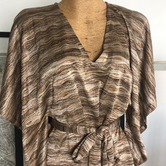 ALEXIS zigzag metallic Kimono cover up Size XS - Picture 2 of 9